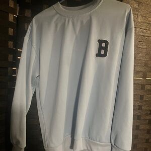 SHEIN Men’s Light Blue Sweatsuit Set – Size S